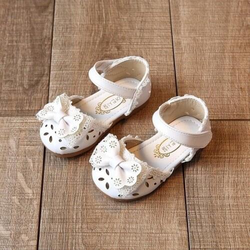 2020 Spring and Summer New Baby Girl Student Sandals Bow Little Princess Shoes Toddler Shoes 1-3 Years Old Little Girl Shoes