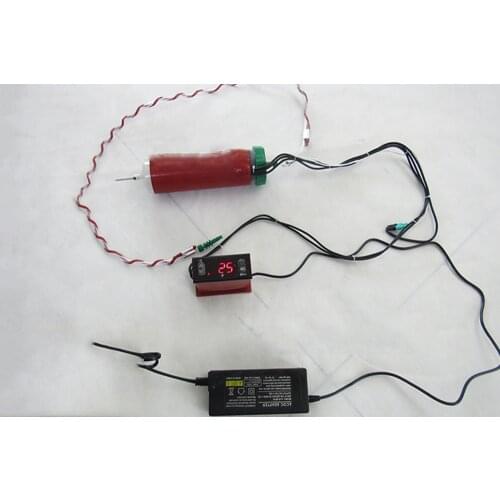 70CC/25*50MM/12V Digital display temperature controller Silicone heater syringe for heating of the tube-like heating ribs