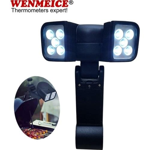 LED Barbecue Grill Light Heat Resistant Waterproof Night Grilling Lamp Touch Switch Dimmable LED BBQ Light for Gas Charcoal 611