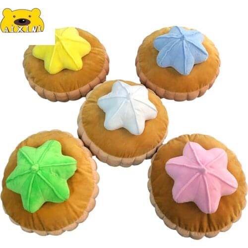 Cake Decor Cute 3d Pillow Cake Plush Toys Stuffed Soft Toy for Children Kid Birthday Gift Plushie Kawaii Plush Food Plush Pillow