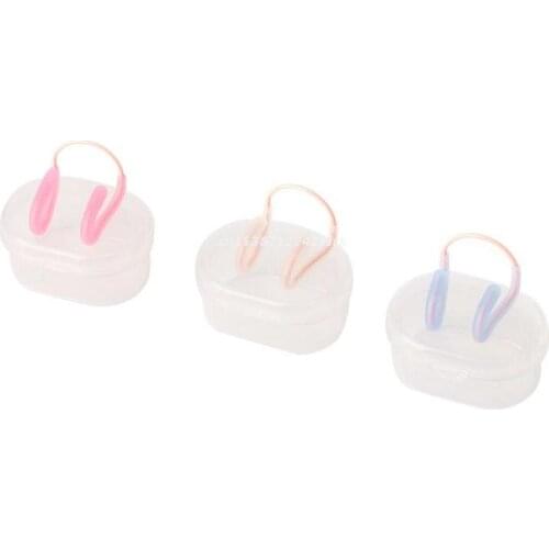 Universal Swim Training Waterproof Soft Silicone Swimming Nose Clip Plug Dropship