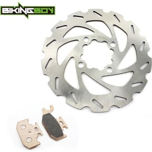BIKINGBOY Rear Brake Disc Disk Rotor Pads For Yamaha Raptor YFM 700 R 06-12 YFM 700 RSE 07 08 09 10 11 12 13 14 15 ATV UTV Quad