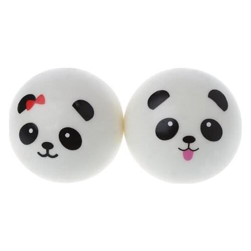 Mya 1Pc Squishy Bun Panda Stress Reliever Ball Slow Rising Decompression Toys From Kids Toy Cute Toy Decompression Bouncing Ball