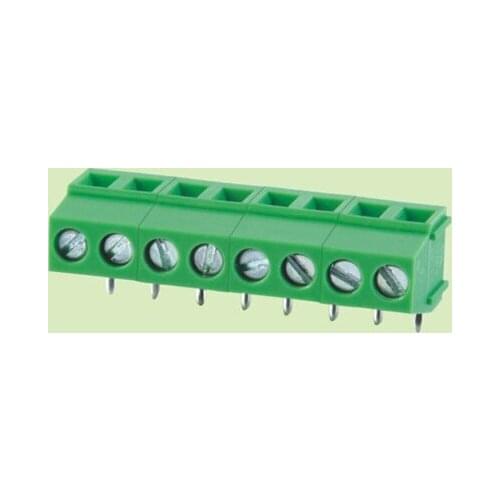 128-5.08R-3P, Right Angle 90D, PCB Screw Terminal Block Low Profile, 5.08mm Pitch 3P 300V/10A 100pcs/lot Free Shipping
