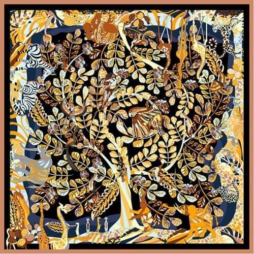 16mm Thicken 100% Twill Silk Scarf Shawl 2021 Women Fashion Head Scarves Hijab 35"x35"