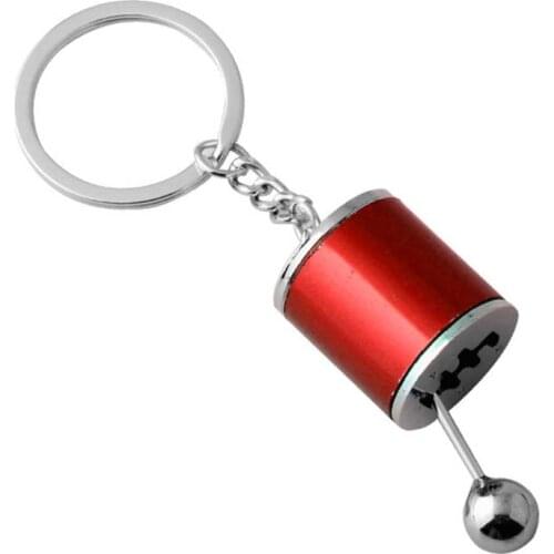 2021 New Car 6 Speed Gearbox Gear head Keychain Manual Transmission Lever Metal Key Ring