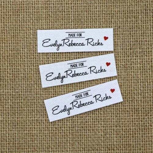 80 pieces Ironing Labels, Logo or Text, Personalized Brand , Clothing Labels, Custom Design, Fabric tags(YT081)