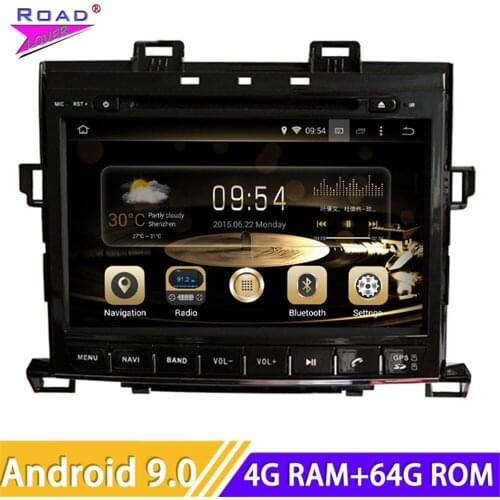 Car Radio Android 9.0 Multimedia DVD Player Octa Core Autoradio For Toyota Alphard 2007- Stereo GPS Navigation 2 Din Navi Unit