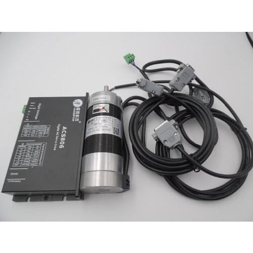Leadshine 180W DC Brushless Servo Motor Drive Kit 57BL180D-1000+ACS806 Circular Flange 7A 0.57Nm 3000RPM 20~80VDC New
