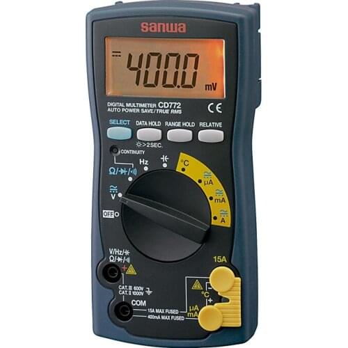 Digital Multimeters Standard type Backlight Temperature measurement Sanwa CD772