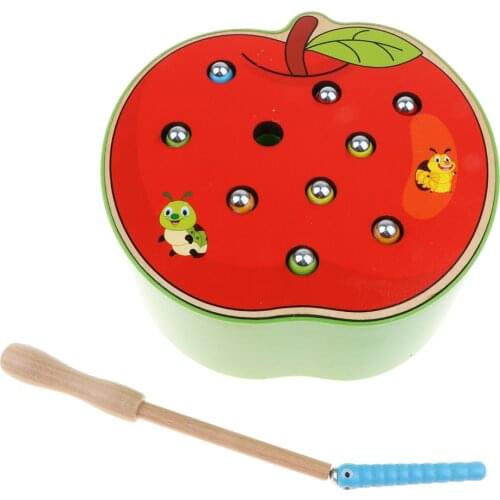 Bug Caterpillar Catching Game Toy Kit For Kids - Apple Base