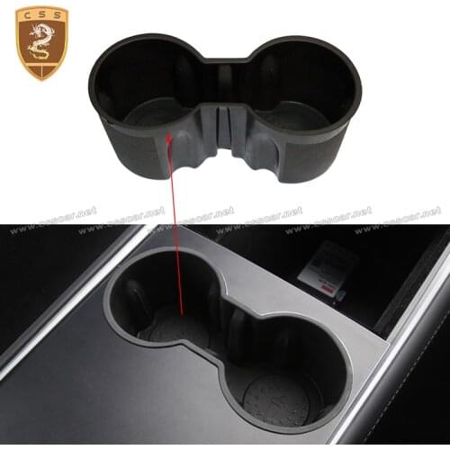 For Tesla model 3 front cup holder decoration Gloss Black