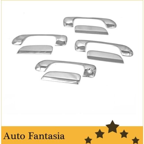 Flexible chrome trim Chrome Door Handle Cover for Honda Fit Jazz 01-08-Free Shipping
