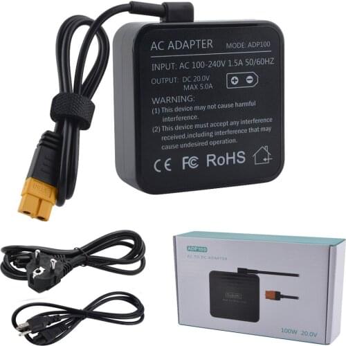 ToolKitRC ADP100 100W 20V Power Supply With XT60 Output Adapter For M6D M6 M7 M6DAC ISDT Q8 Q6 GT Power Hota HTRC SkyRC Charger