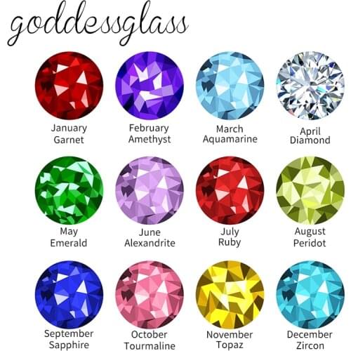 Birthstones Rhinestone styles 10pcs mixed 12mm/18mm/20mm/25mm Round photo glass cabochon demo flat back Making findings ZB1118