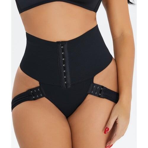 Plus size Butt Lifter Shapewear Waist Trainer Body Shaper Women Firm Tummy Control Open Hip High Waist Slimming Panties