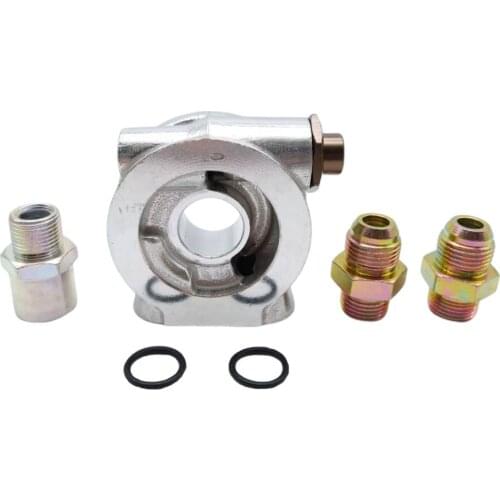 OIL COOLER FILTER SANDWICH PLATE THERMOSTAT ADAPTOR AN10 FITTINGS 3/4" 16-UNF