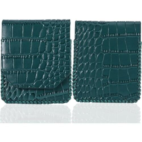 Genuine Leather Soft Protective Bag Shockproof Cover Storage Case for Samsung Galaxy Z Flip Mobile Phone Accessories