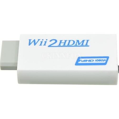 100Pcs/Lot New For Wii to HDMI-compatible Wii Adapter Converter 3.5mm Audio Video Output Full HD 720P 1080P HDTV Monitor