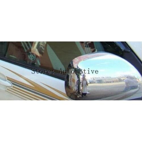 NEW for Toyota Prado FJ120 Land Cruiser Chrome Rearview Side Mirrors Cover Trim 2003-2009
