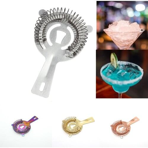 New Cocktail Shaker Bar Ice Strainer Stainless Steel Ice Filter Strainer Bar Tools Professional Drink Bartender Accessories