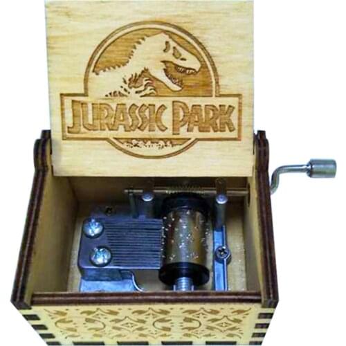 Wholesale original wooden music box carved by pirates of the Caribbean