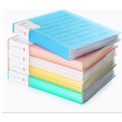Small fresh Presentation Folder a4 Document Holder collection board folder information book office school 20/30/40/60/80 pages