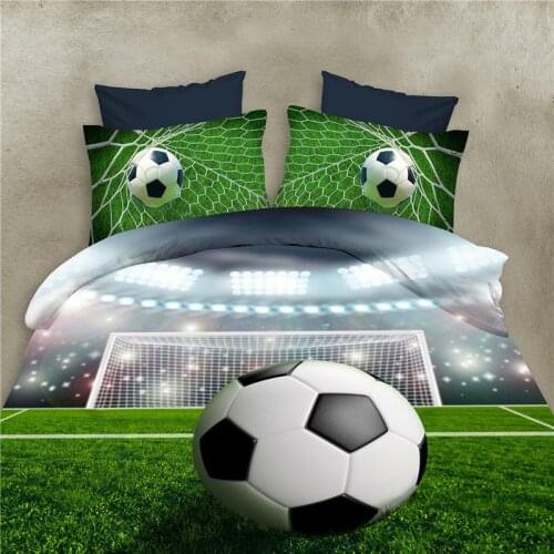 Football Bed Sheets 3D Bedding Sets Quilt Duvet Cover Bed in A Leaf Of Bag Spread BedsPread Bedset Pillowcase Queen Size Double
