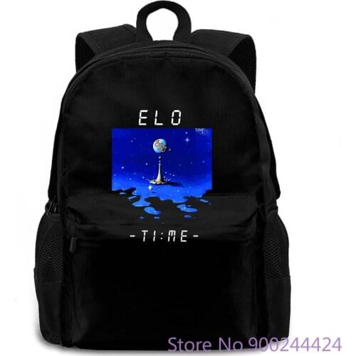 ELO TIME CREW NECK VARIOUS COLOURS Printed women men backpack laptop travel school adult student