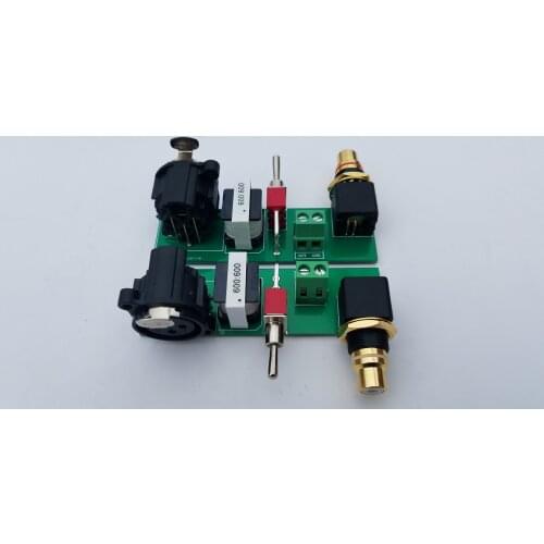 Balanced XLR signal to unbalanced RCA single ended (passive converter board of permalloy audio transformer)