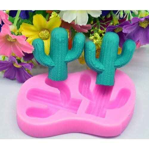 Cactus Silicone Moulds chocolate mold Fondant cake Decorating Tool Baking gateau cupcake toppers patisserie accessories