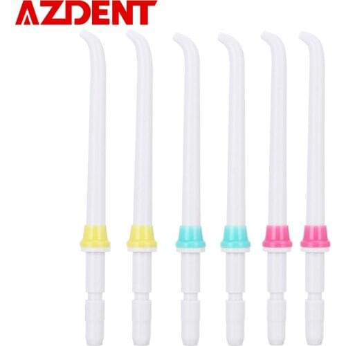 AZDENT 3/6pcs Replacement Nozzles for X2 , X4 , X6 Faucet Water Dental Flosser Oral Jet Irrigator Oral Tooth Cleaner Accessory