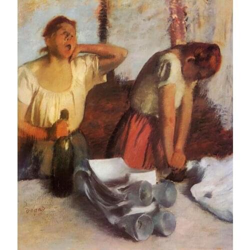 High quality Oil painting Canvas Reproductions Laundry Girls Ironing (1884) By Edgar Degas hand painted