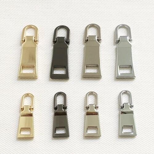 1PC Detachable Metal Zipper Puller for Zipper Sliders Head Repair Pants Replacement Convenient Teeth Rescue For Sewing Clothes