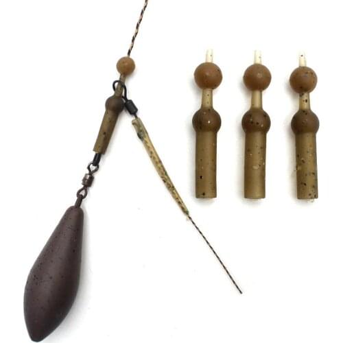 10PCS Carp Fishing Accessories Anti Sleeves For Carp Feeder Fishing Helicopter Hair Rigs Bead Fishing Tackle Equipment