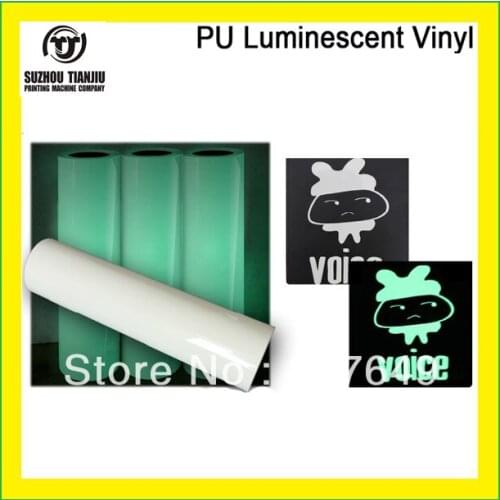 25Meters Korea T shirts PU Luminescent Vinyl heat transfer vinyl One Roll Sales
