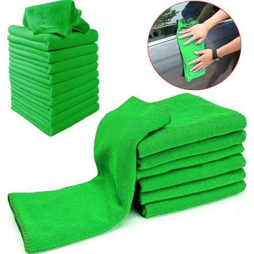 45% Hot Sales!! 10 Pcs Microfiber Cleaning Washing Soft Absorption Cloth Towel for Auto Car Home