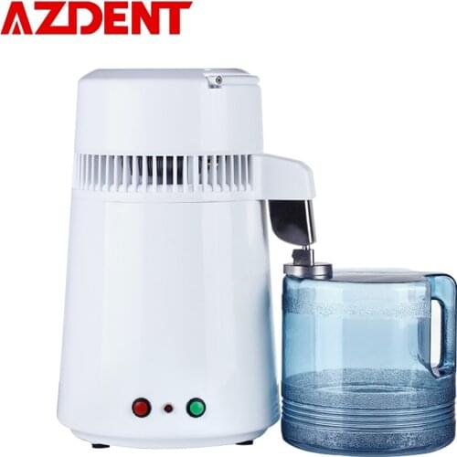 4L 2 Button Home Pure Water Distiller Filter Machine Household Water Distilled Dental Distillation Stainless Plastic Jug Fashion