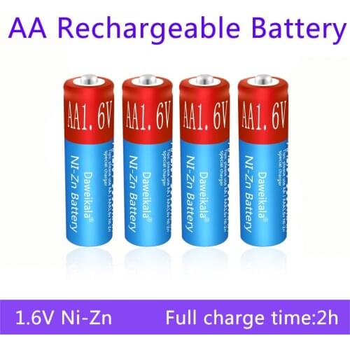 AA Battery Rechargeable Battery NI-ZN 3800mAh 1.6V Battery for toys MP3 Solar Lights Digital Camera MP4 RC car & USB Charger