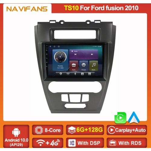 6G+128GB Android 11 DSP Car Radio Stereo Receiver For Ford fusion 2010 Multimedia Player 2DIN NO DVD Octa Core 4G LTE Wifi BT5.0