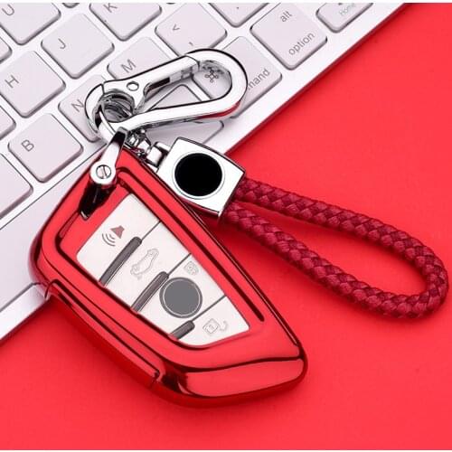 TUP+PC Auto Car Key Case Cover For BMW 1 2 5 Series 218i X1 F48 X5 X6 F15 3 Buttons Protection Key Shell Interior Accessories