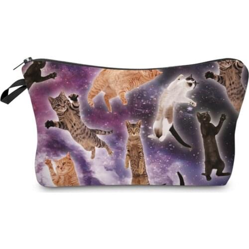 Dropshipping Cosmetic Bags with Animal Prints Fashion Colorful Travelling Storage bag for Women Variety Patterns can be chosen