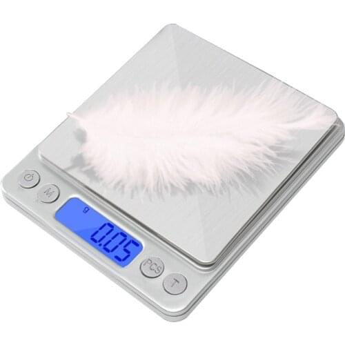 3kg/0.1g 500g/0.01g LCD Kitchen Scale Electronic Digital Scale Jewelry Food Diet Postal Balance Measuring Weight Scale Accessory