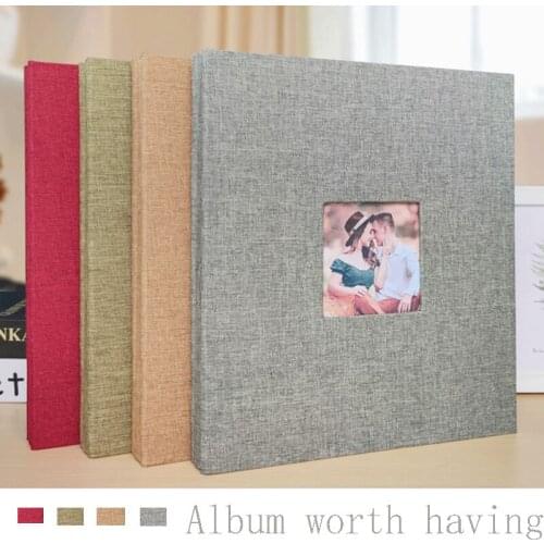 Hot new product cloth art album souvenir album 10 inch creative gift self-adhesive diy laminated photo album instax photo album