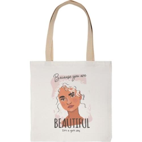 4pcs/lot Handbag Canvas Bag Sublimation Custom Shoulder Bag Printing DIY Women Tote Bag Eco Durable Shopping Bag 36x36cm 16oz