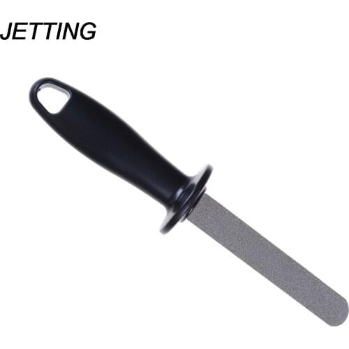 JETTING 1PCS High Quality doubled-sided diamond knife sharpener file for garden tools 400# grit Abrasive Tools