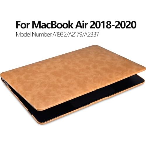 For Apple Macbook Air 13 Case Leather Flip Cover for Macbook Air 13 Case 2020 A2179 A1932 A2337 Laptop Case