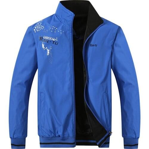 YuWaiJiaRen Spring Autumn Jackets Men Military Airforce Bomber Pilot Reversible Jacket Outerwear Working Clothes Reversible