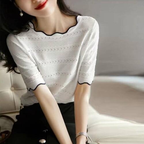 BOBOKATEER Summer Clothes For Women Clothing Elegant Woman Tshirts Camisetas Mujer Tee Shirt Femme T-shirty Damskie Ladies Tops