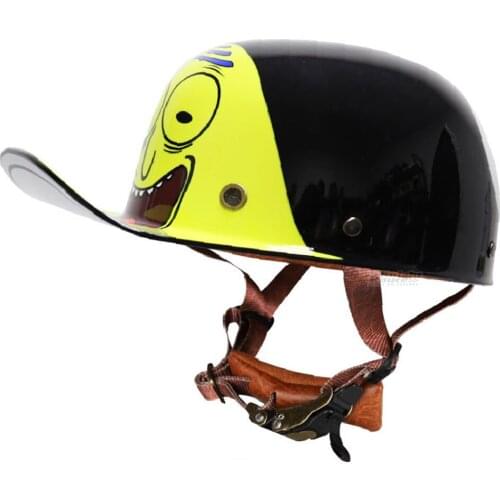 Motorcycle Helmet Vintage Retro Men Motorbike Moto Riding Half Helmet Protection Scooter Casque Biker Racing Helmet Line Unisex
